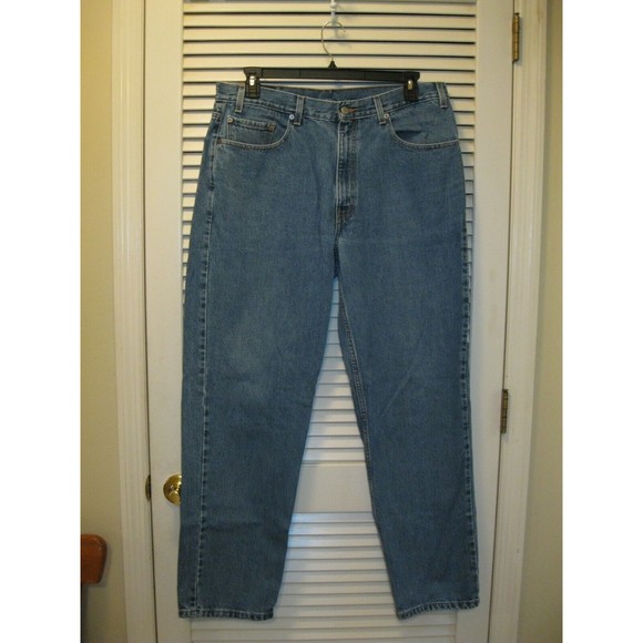 Levi's 550 Relaxed Fit Blue Jeans Size 38X32 Levis Mexico 100% Cotton Vintage - Picture 2 of 10